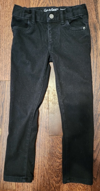 NEW - Cat & Jack - Girls Black Jeggings - size 4T