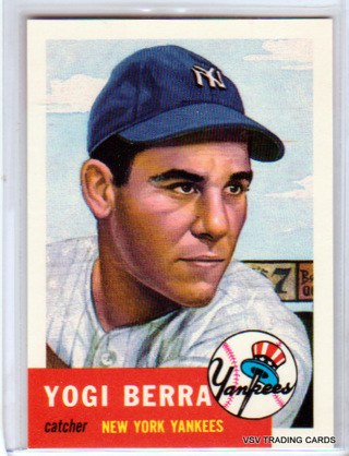 Yogi Berra, 1991 Topps 1953 Archives Baseball Card #104, New York Yankees