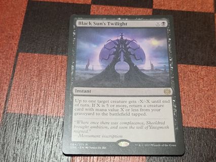 Magic the gathering mtg Black Sun's Twilight rare Phyrexia All Will Be One