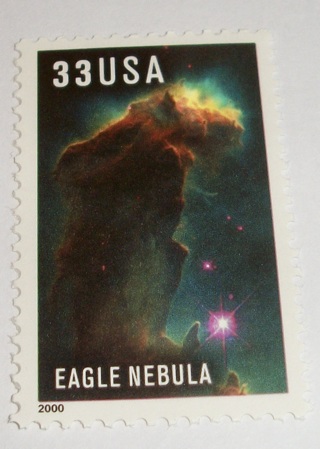 Scott #3384, Eagle Nebula, One Useable 33¢ US Postage Stamp