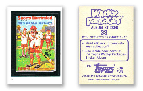 1982 Wacky Packages # 33