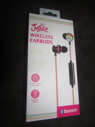 Justice Wireless Bluetooth Earbuds Tye-Dye NEW NIP New in Box