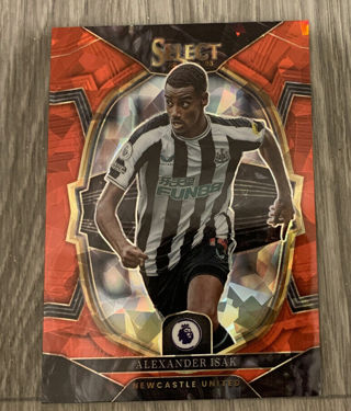 2022-23 Panini Select Premier League Alexander Isak Red Ice Prizm #72 Newcastle