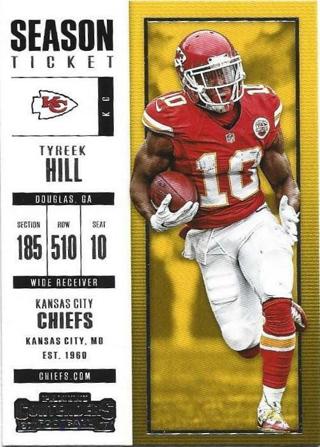 2017 CONTENDERS TYREK HILL CARD