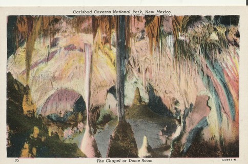 Vintage Unused Postcard: e: Carlsbad Caverns