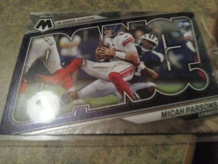 2023 PANINI MOSAIC BANG MICAH PARSONS DALLAS COWBOYS FOOTBALL CARD# B-MP