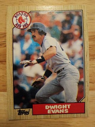 87 Topps Dwight Evans #645