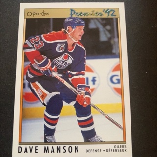 Dave Manson Edmonton Oilers 