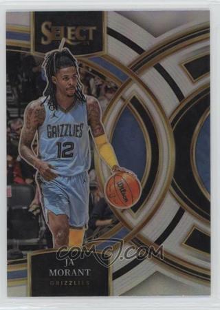 JA MORANT 2023 24 SELECT SILVER PRIZM PREMIER LEVEL PARALLEL MEMPHIS GRIZZLIES