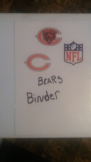 chicago bears starter binder free shipping