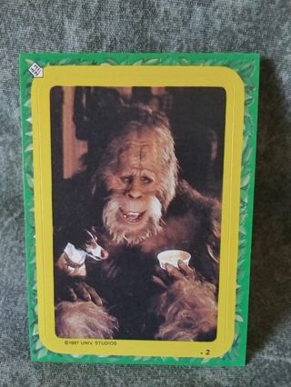 Harry And The Hendersons Trading Card Puzzle/ Sticker # 2