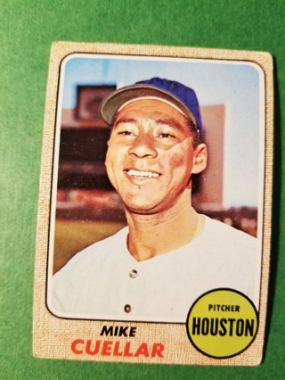 1968 - TOPPS EXMT - NRMT BASEBALL - CARD NO. 274 - MIKE CUELLAR - HOUSTON