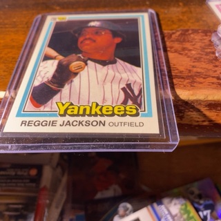 1981 donruss Reggie Jackson baseball card 