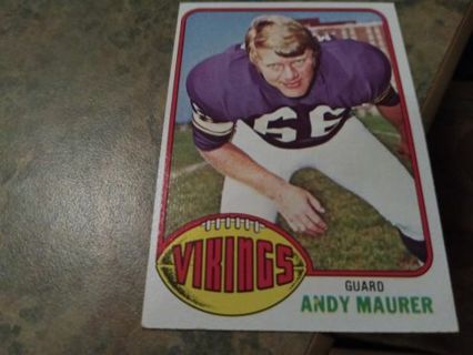 1976 TOPPS ANDY MAURER MINNESOTA VIKINGS FOOTBALL CARD# 309