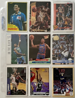 18 Basketball Trading Cards All HOFers 1980s to 2000s (Chris Webber RC) - Store Closing Soon!