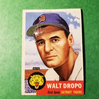 1953 - TOPPS BASEBALL CARD NO.121 - WALT DROPO - TIGERS