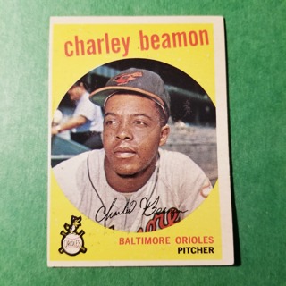 1959 - TOPPS BASEBALL CARD NO. 192 - CHARLEY BEAMON - ORIOLES - SHARP