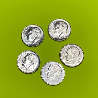 5 US Collectors 10c Dimes!