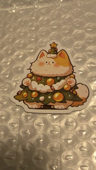 Cute Christmas Cat Sticker