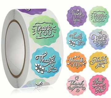 ↗️NEW⭕SPECIAL⭕(50) 1" THANK YOU STICKERS!!⭕