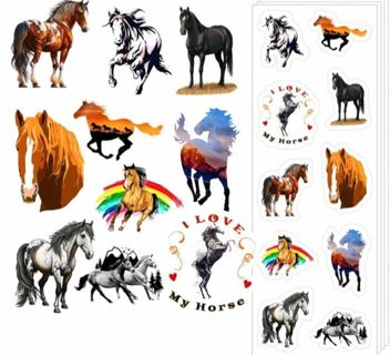 ➡️⭕1" HORSE STICKER SHEET!! (10 STICKERS)⭕