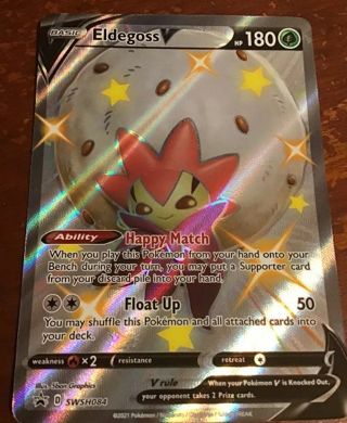 NM Ultra Rare Textured Full Art Shiny Eldegosse V Pokemon card TCG SWSH