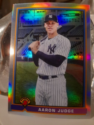 2021 Aaron Judge Topps Bowman Chrome Refractor YANKEES