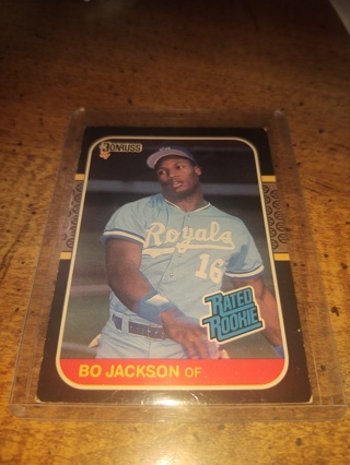 Bo Jackson 1987 donruss rated rookie