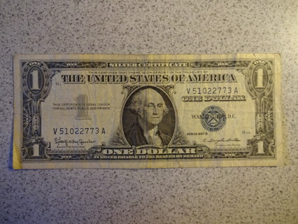 1957 $1 Bill Silver Certificate