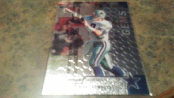 1999 TOPPS FINEST GEMS TROY AIKMAN DALLAS COWBOYS FOOTBALL CARD# 135 HALL OF FAMER