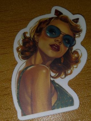 Girl Cute 1 nice vinyl sticker no refunds regular mail only Very nice quality!