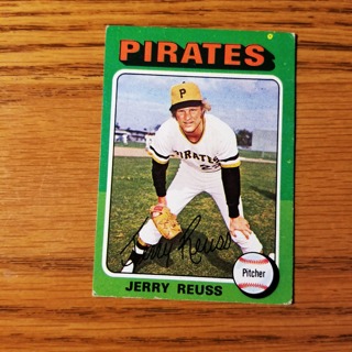 1975  - TOPPS MINI BASEBALL CARD NO. 124 - JERRY REUSS - PIRATES