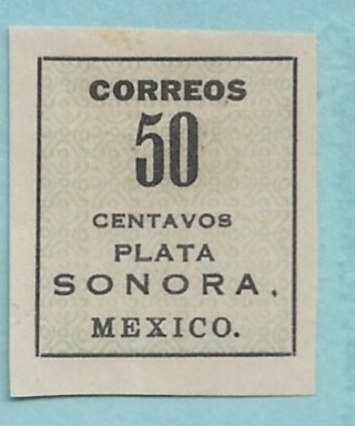 1914 Mexico Sc413a 50c "Plata Sonora" MH