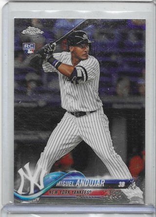 Miguel Andujar 2018 Topps Chrome #14 Rookie Card