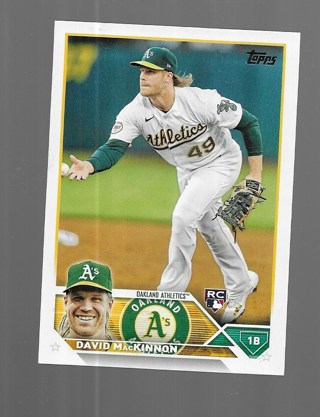 2023 TOPPS DAVID MACKINNON ROOKIE #276