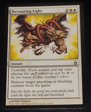 MTG ✨ Devouring Light - (U) 13/306 Ravnica City of Guilds (RAV) ✨ Magic the Gathering (2005)