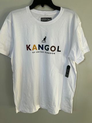  KANGOL Men's T-Shirt WHITE 100% COTTON Product Code: SF918 SIZE: LARGE NWT