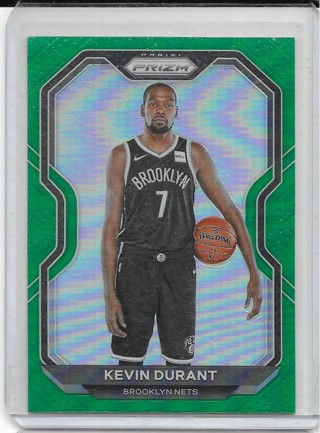 Kevin Durant 2020-21 Prizm Prizms Green #81