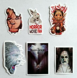 Six Horror Movie Vinyl Stickers #3