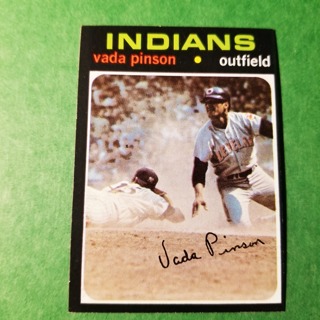 1971 Topps Vintage Baseball Card # 275 - VADA PINSON - INDIANS - NRMT/MT
