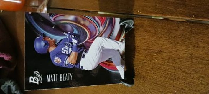 2018 Matt Beaty Minor League Card