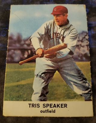 1961 Golden Press Baseball Card #30 Tris Speaker Cleveland Indians