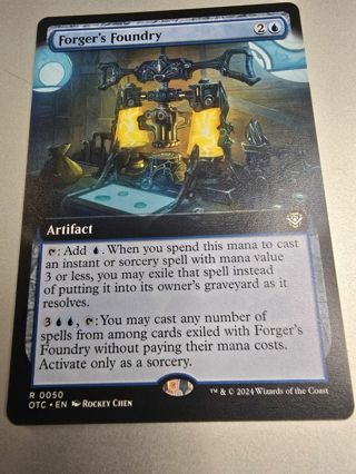 Magic the gathering mtg Forgers Foundry extended art Outlaws Thunder Junction rare