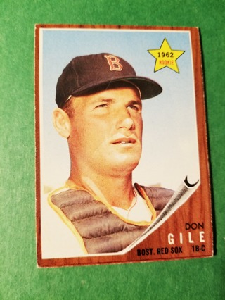 1962 - TOPPS EXMT - NRMT BASEBALL - CARD NO. 244 - DON GILE - RED SOX