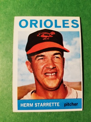 1964 - TOPPS EXMT  BASEBALL - CARD NO. 239 - HERM STARRETTE - ORIOLES