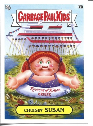 Brand New 2021 Topps Garbage Pail Kids Cruisin' Susan Sticker From the Go On Vacation Set