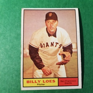 1961 - TOPPS EXMT - NRMT BASEBALL - CARD NO. 237 - BILLY LOES - GIANTS