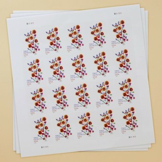 -TWO-OUNCE- Forever Stamps, Floral, Twenty, TWO Ounce Postage, Is Refundable, Ships Fast, INSURED