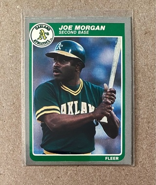 Joe Morgan 1985 Fleer