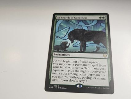 Magic the gathering mtg In search of greatness rare card Kaldheim